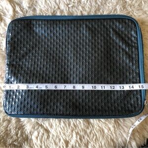 Quilted Blue Laptop Sleeve